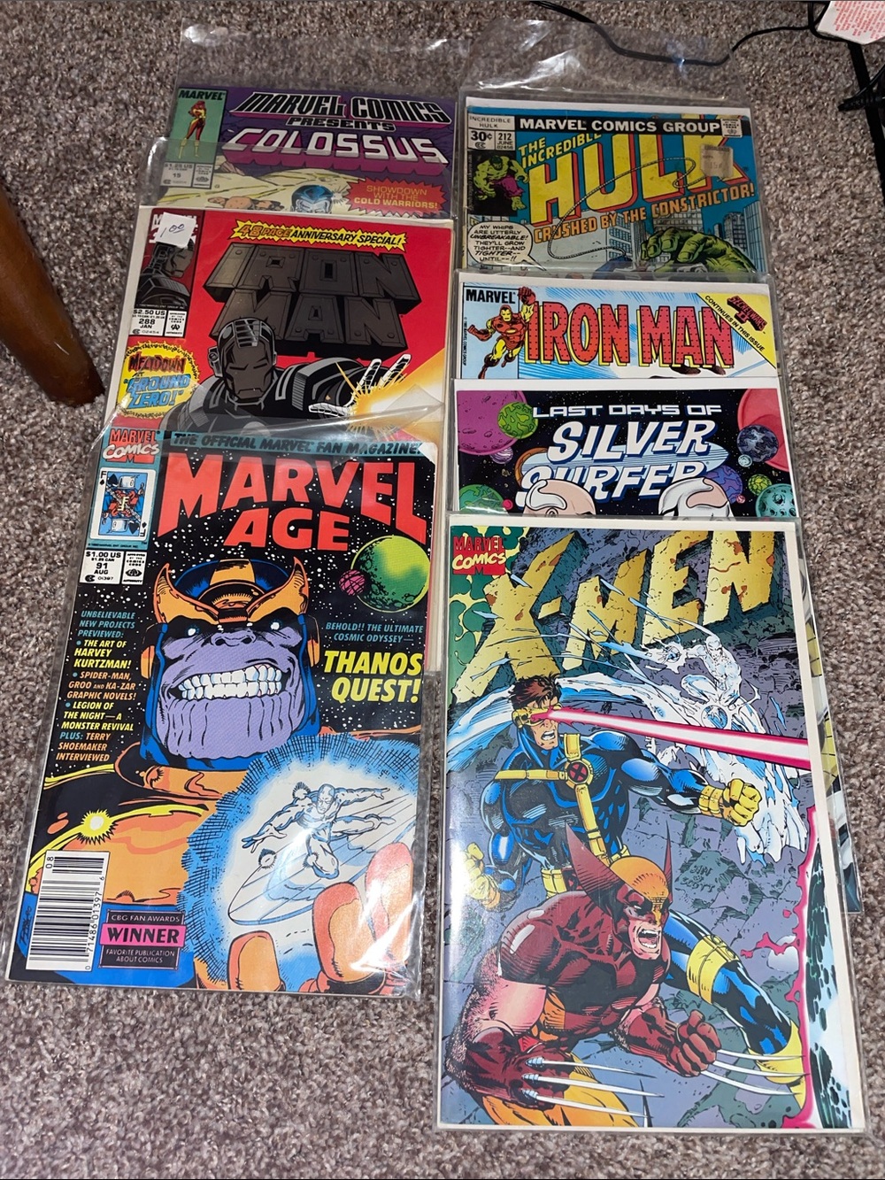 Marvel Comics Lot – Blue, Red, Yellow, Purple Covers